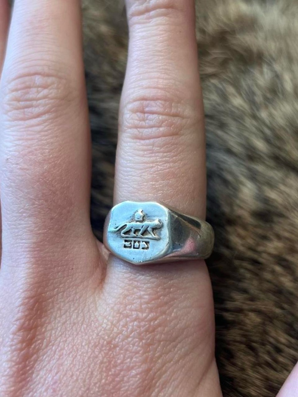Sterling silver Ralph Lauren? jaguar with crown ring